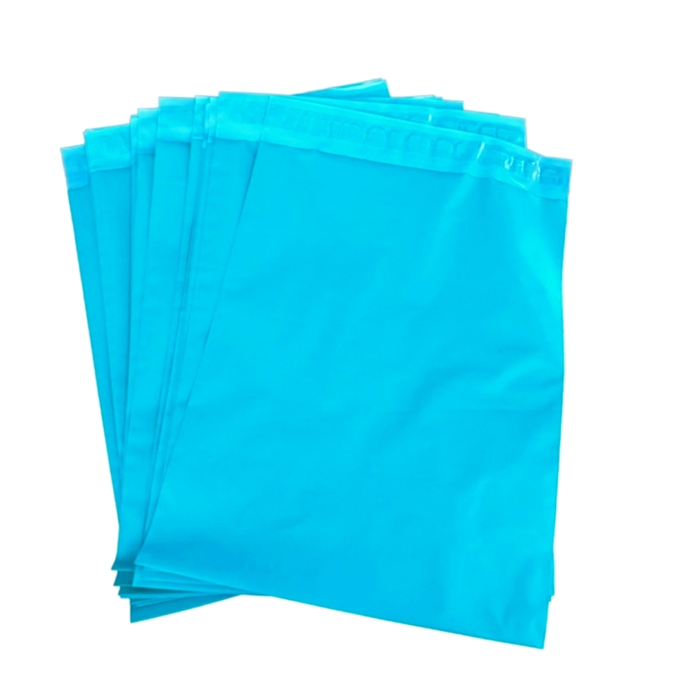 15 Polymailers 10x13 Teal - Redi Strip self sealing closure